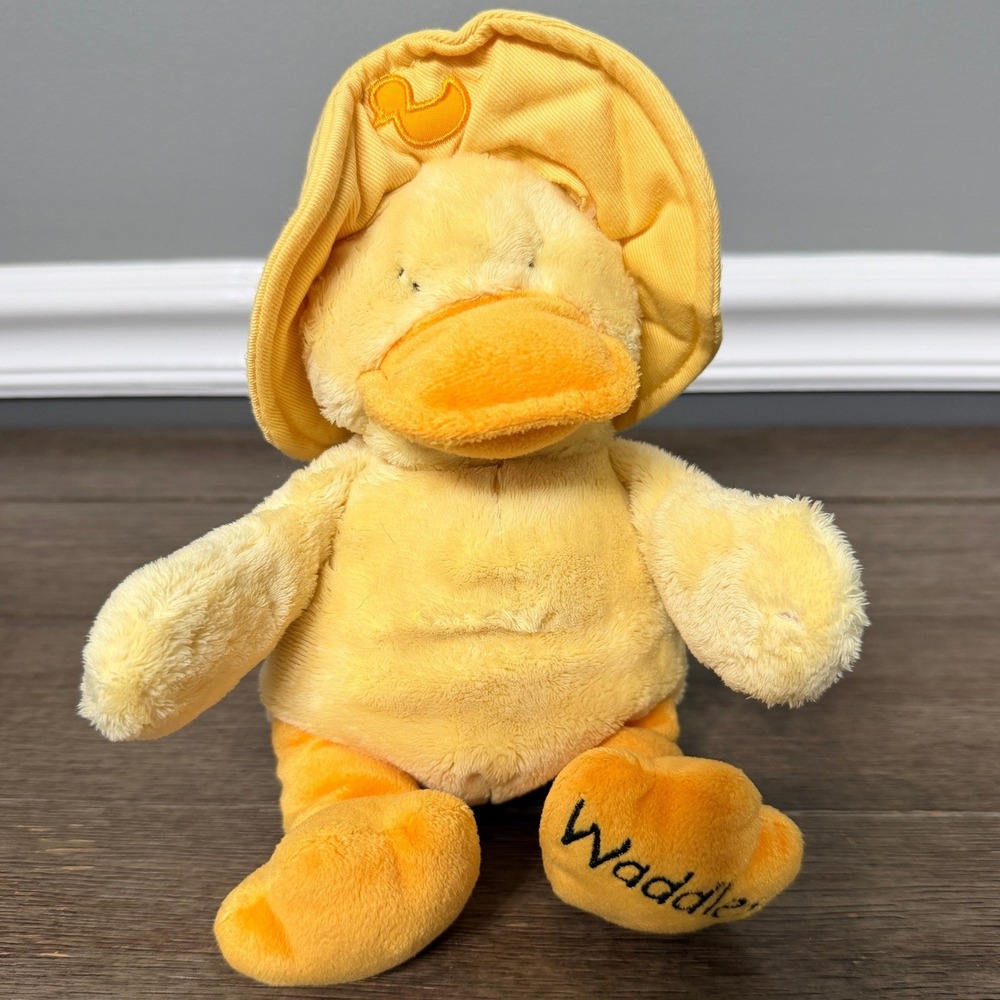 Kids II Waddles the Yellow Duck Plush No Sound